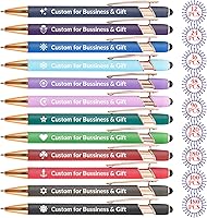 Vista 14 de Hasta 480 unidades de bolígrafos personalizados a granel, bolígrafos metálicos personalizados con nombre impreso con tinta negra, bolígrafos