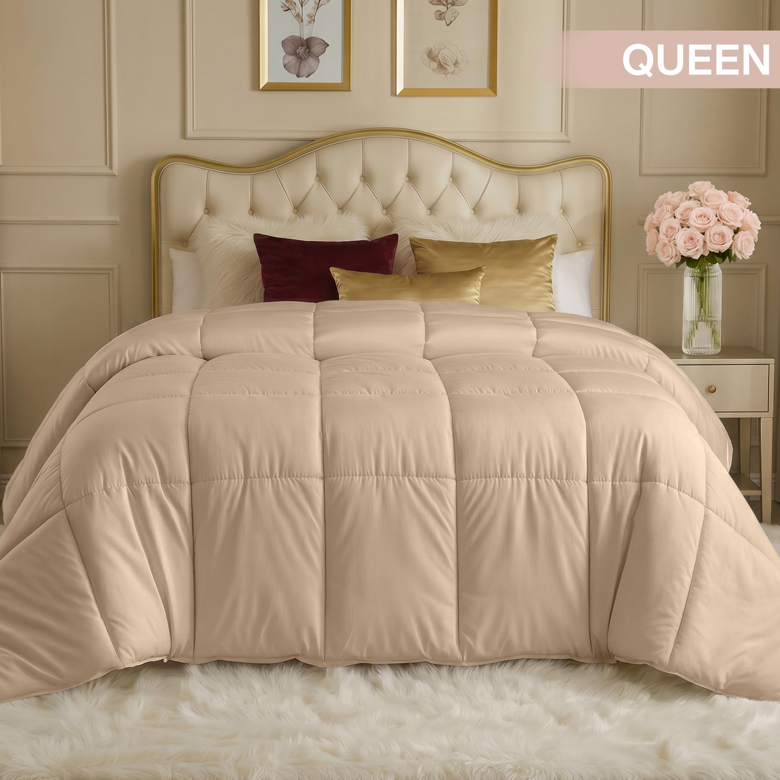 新品❗️ユートピアベッディング Utopia Bedding 寝具　クイーン Amazon.com: Utopia Bedding Comforters Queen Size, All Season Duvet