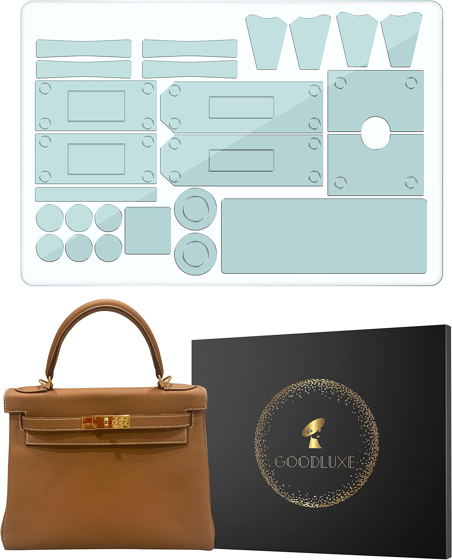 GOODLUXE Hardware Protective film for Kelly 28 Hardware Protective Sticker Kelly 28 Hardware protector Kelly 28 Premium hardware protector Kelly 28, Clear (KL28)