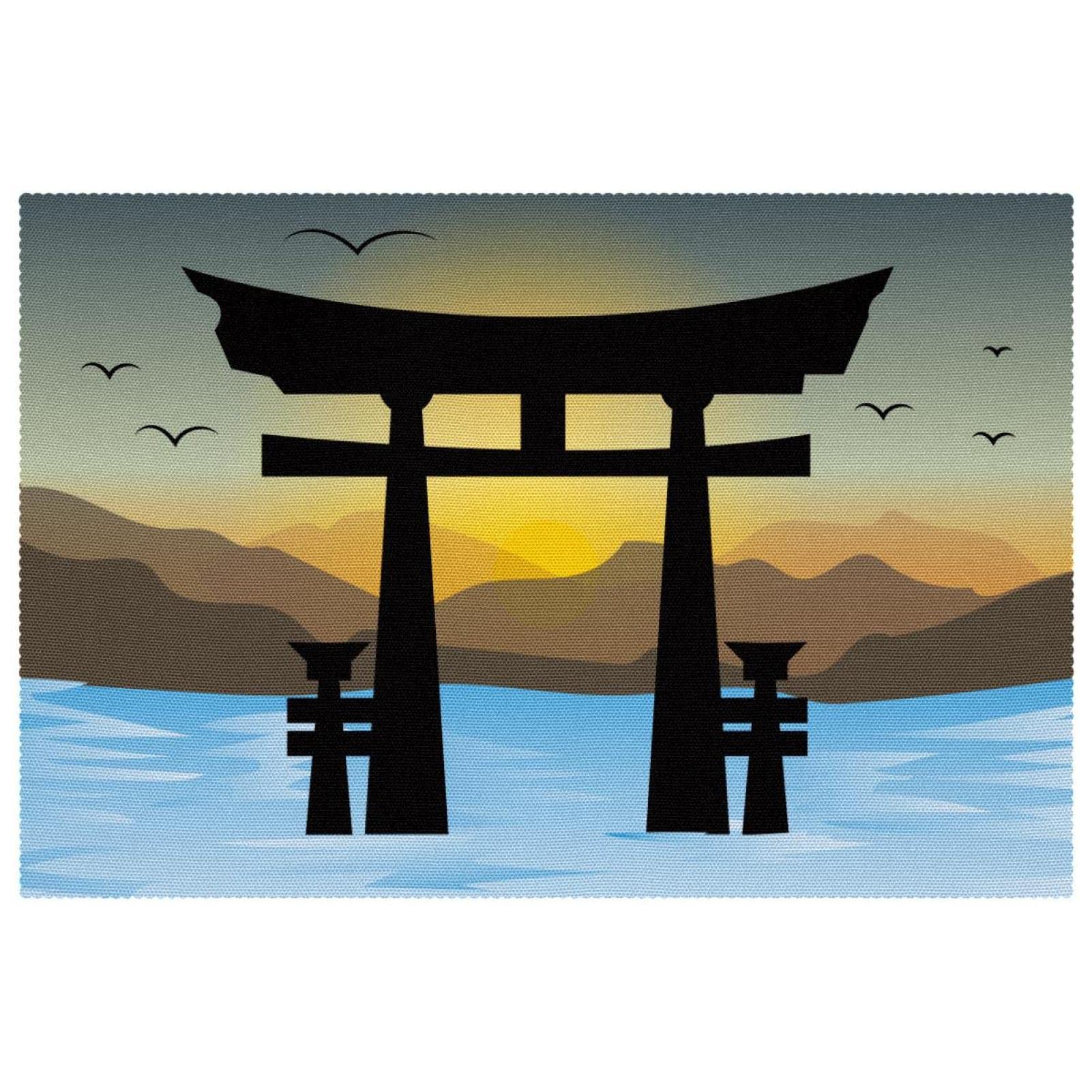 Set de table japonais lavable et facile à nettoyer pour protéger la table de la chaleur