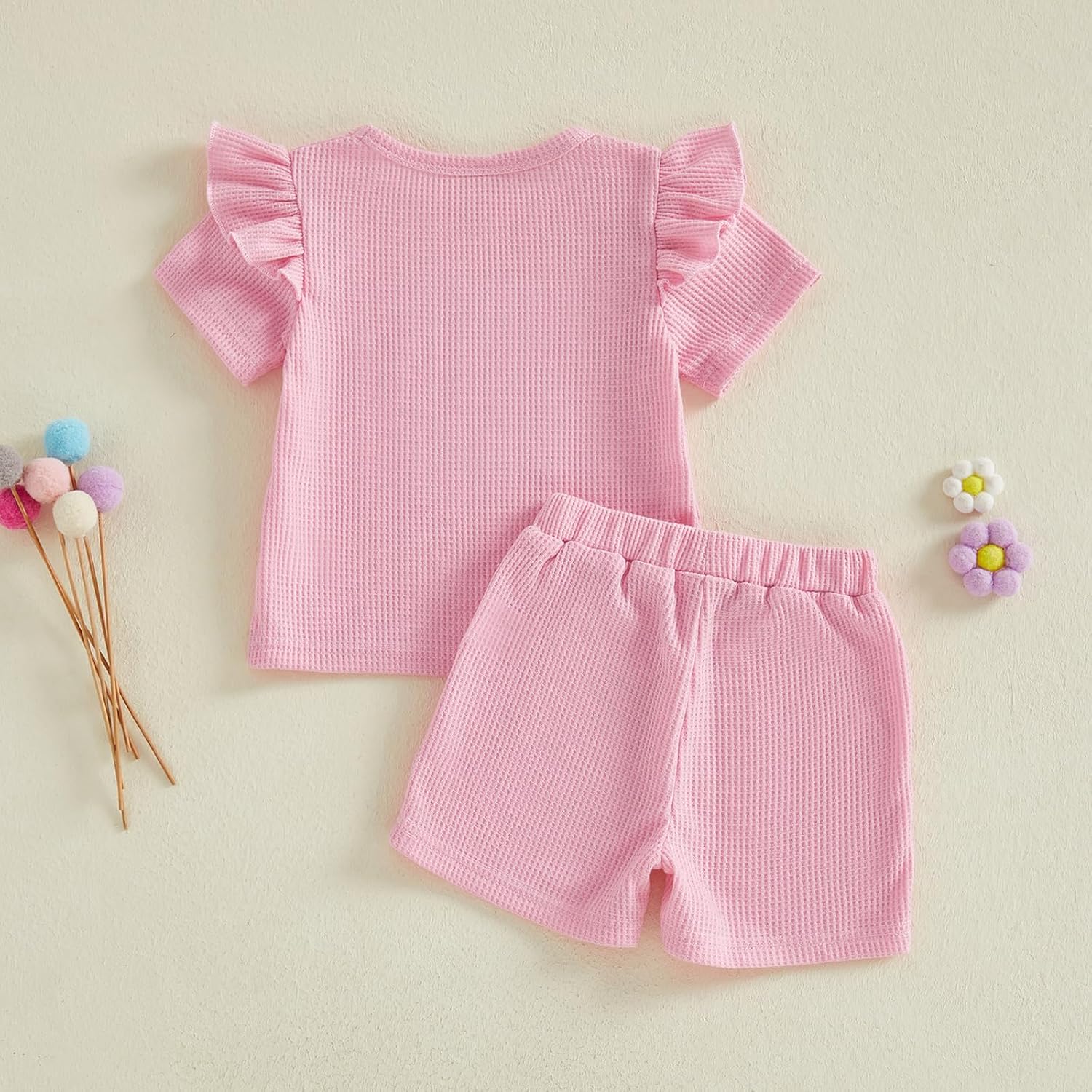 Toddler Boy Shorts Set Floral Castle T Shirt Top Shorts Set Cute Baby Girls Spring Summer Matching 2pcs Clothes
