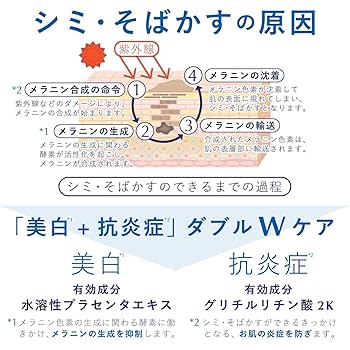 白プラス 美容液 美白 保湿 50ml シミ そばかす くすみ対策 予防 薬用 Amazon | 美白 保湿 美容液 【 医薬部外品 】 シミ そばかす