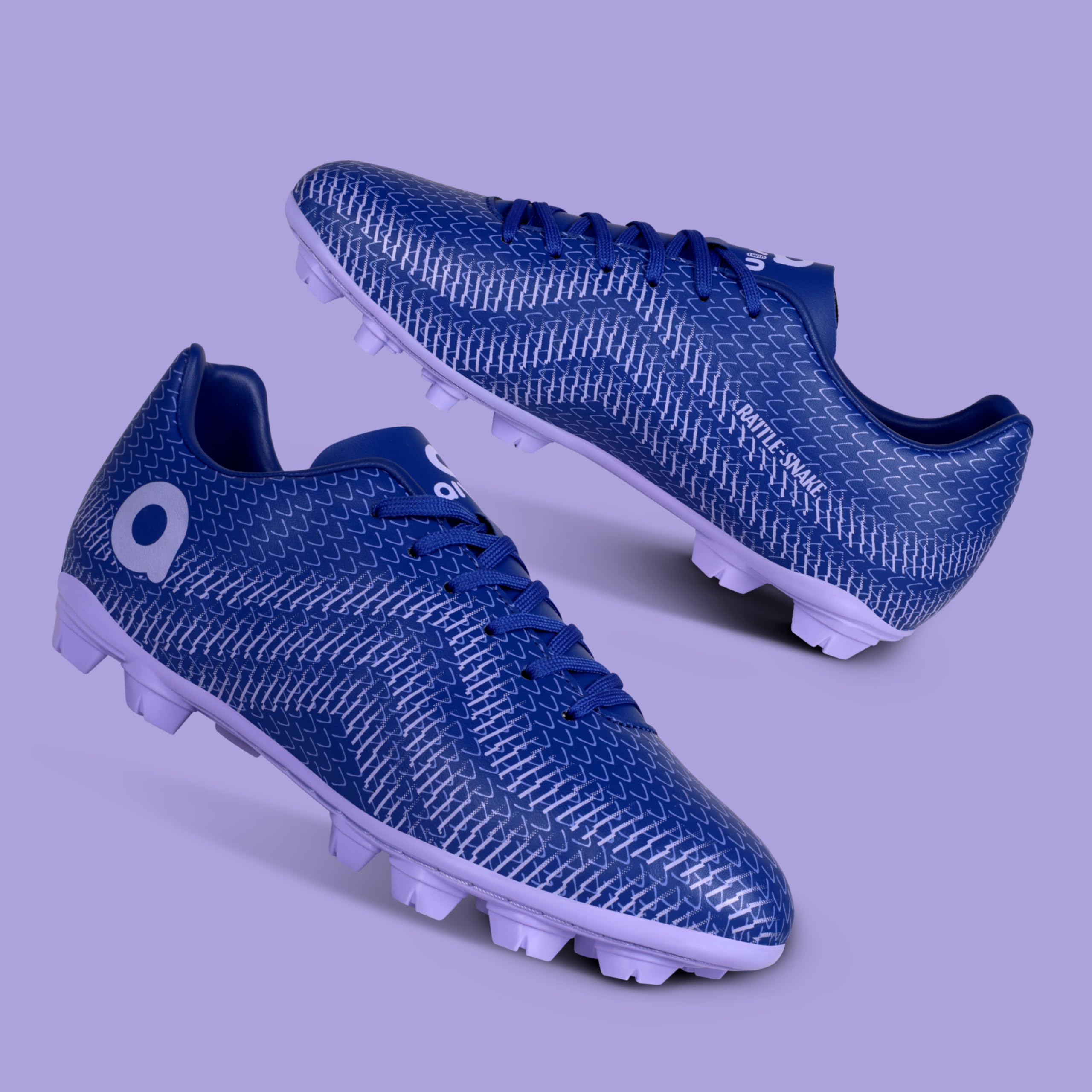 Aivin Rattle Snake Football Stud | Lightweight Comfort & Maximum Grip | Best for Competitive Soccer Players | Sports Cleats | Football Footwear (Blue, UK Footwear Size System, Adult, Men, Numeric, Medium, 11) 1