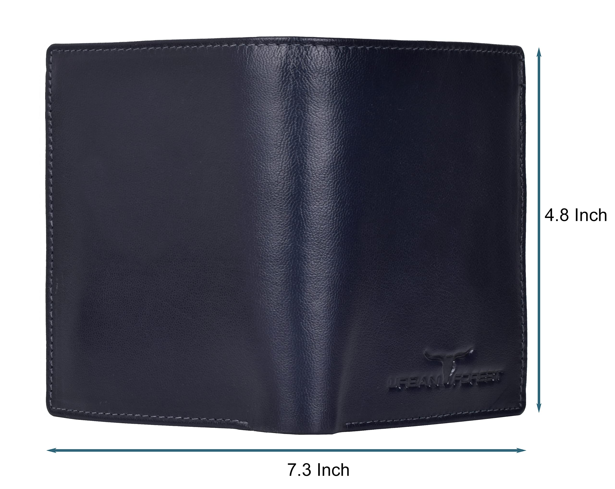 URBAN FOREST Toronto Dark Blue Mens Leather Wallet - Image 5 thumbnail