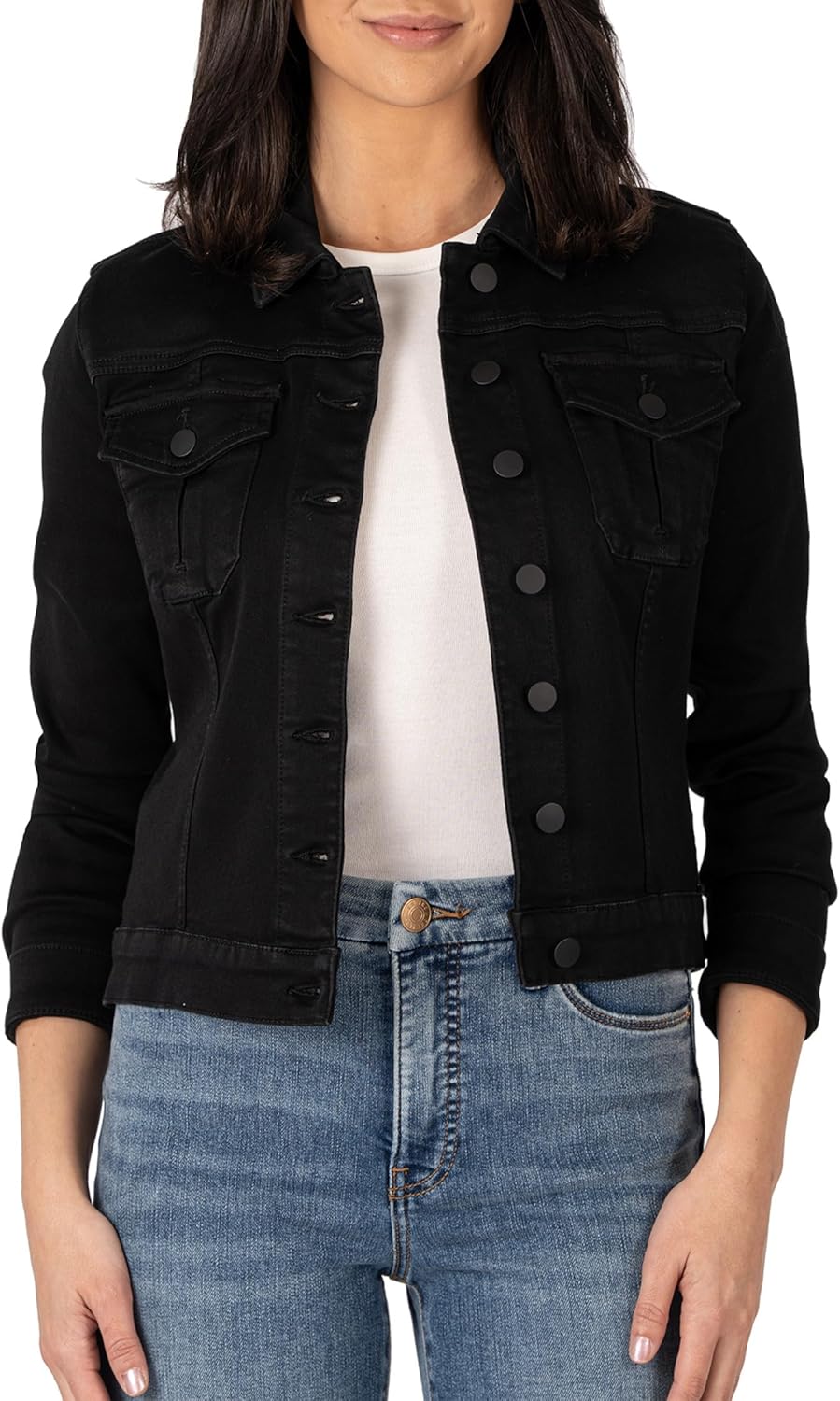 KUT from the Kloth womens Julia Crop Jacket With Drop Shoulder Regular Waistband