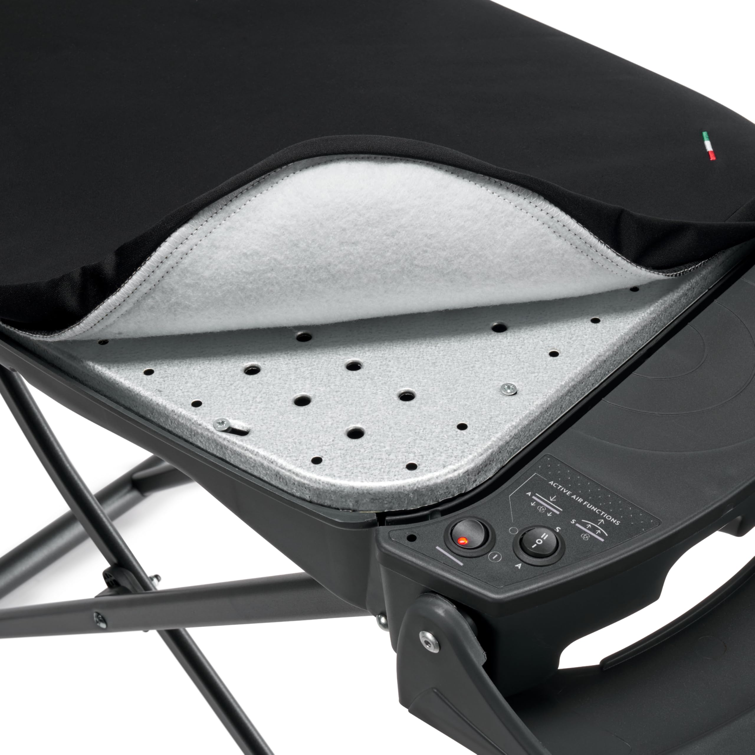 VIOLA Tabla de planchar multifunción, fabricada en Italia, aspiradora, calentadora, sopladora, mesa para planchar con vapor, planchado profesional, planchado fácil, plegable, ajustable, ahorra espacio