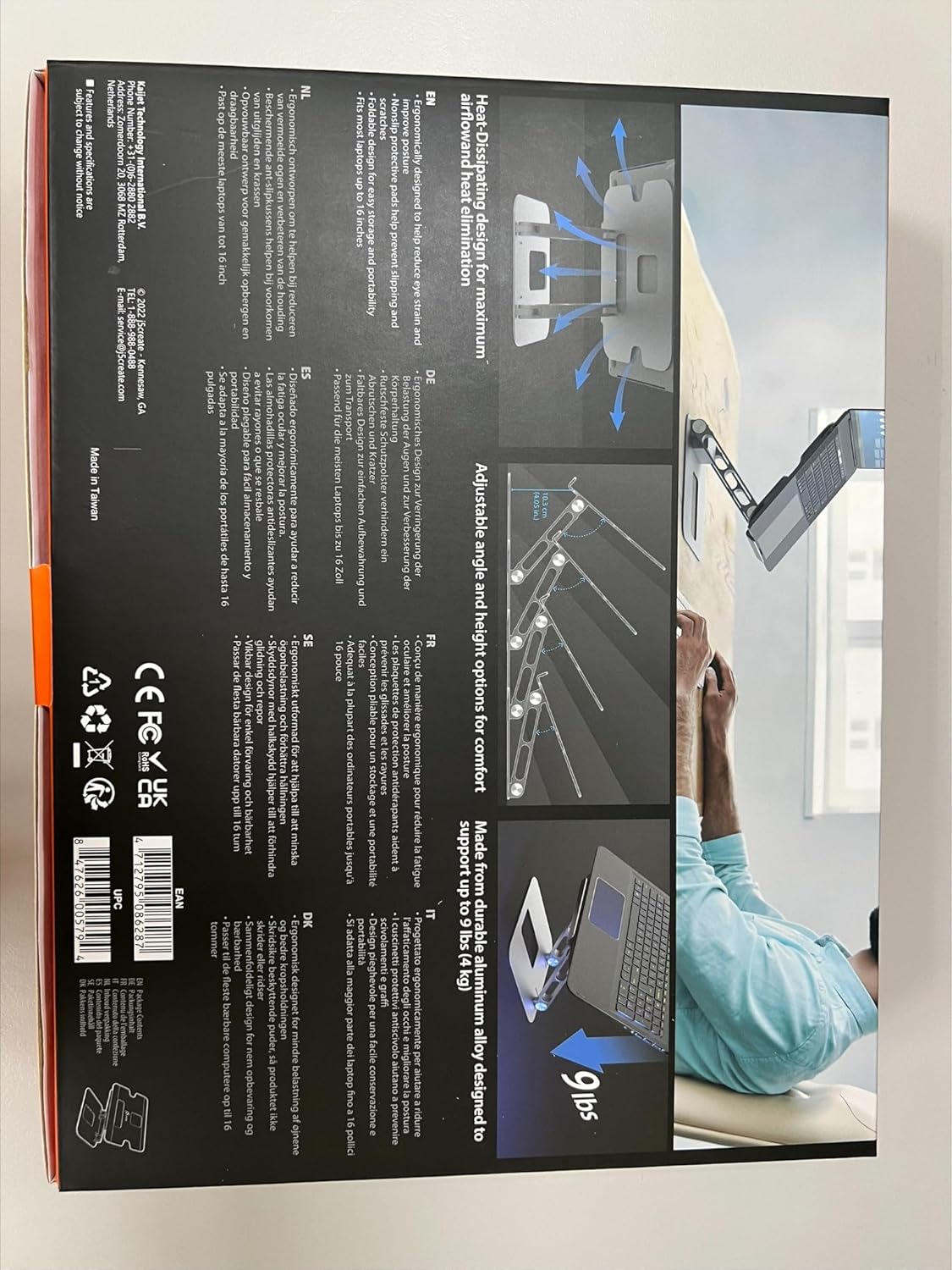 j5create Multi-Angle Aluminum Laptop Stand, Ergonomic Notebook Riser, Suitable for MacBook, Dell, HP, Lenovo, Fits Most laptops up to 16" (JTS127) 22 813L9j2hsSL. SL1500