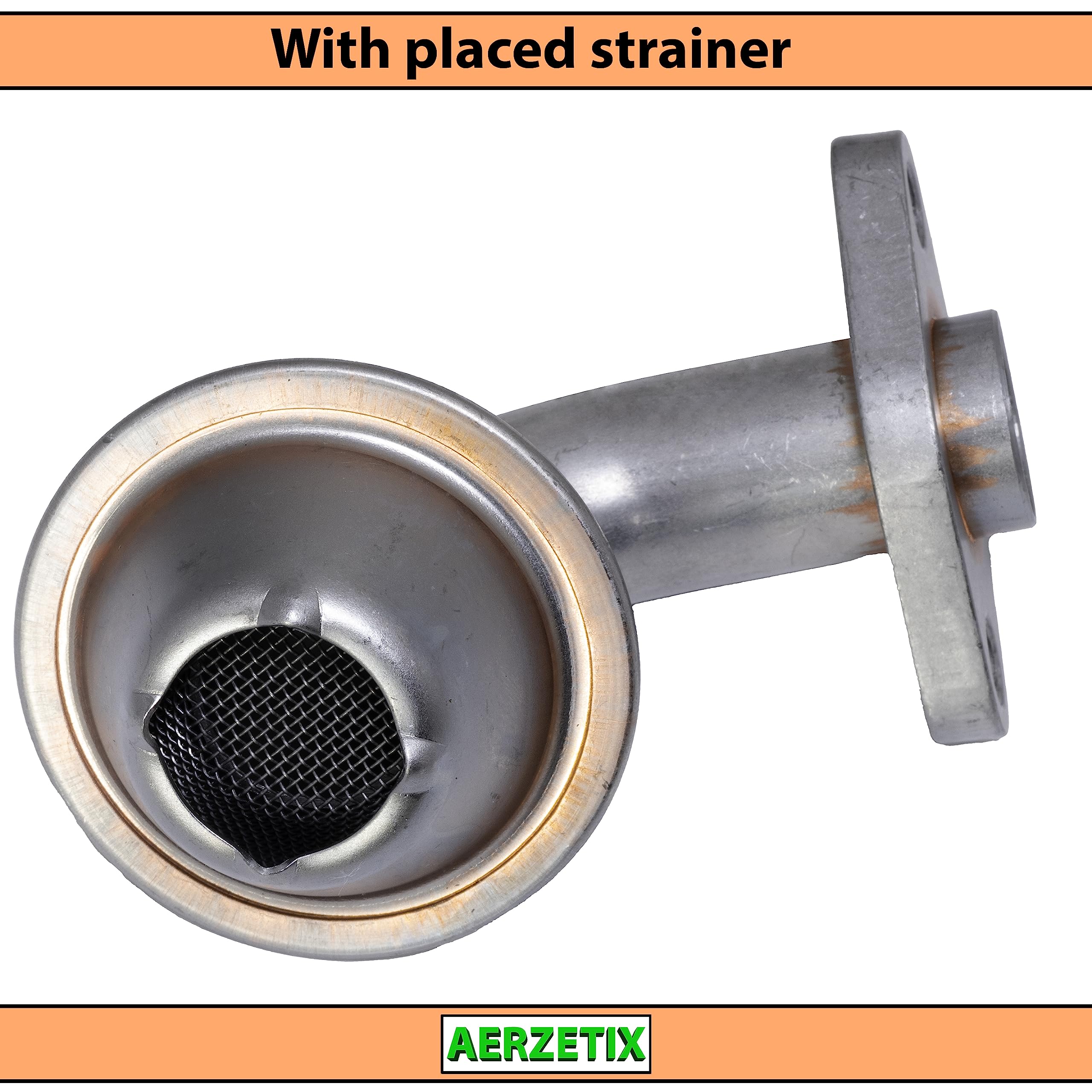 AERZETIX - C66385 - Tubo di aspirazione, pompa dell'olio con setaccio - materiale: acciaio - compatibile con numeri OE 06B 115 251