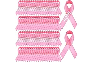 100 Pack Awareness Ribbon Lapel Pins Bulk in Pink Blue Purple Green