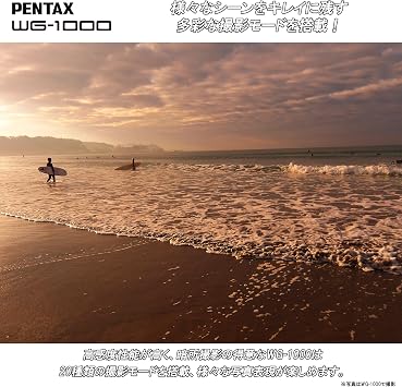 PENTAX WG-1000 Gray Waterproof Digital Compact Camera (Gray)