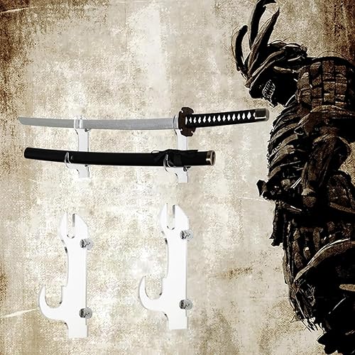 Miniatura 2 de Soporte de pared Katana - Soporte de espada de plexiglás transparente (espadas no incluidas)