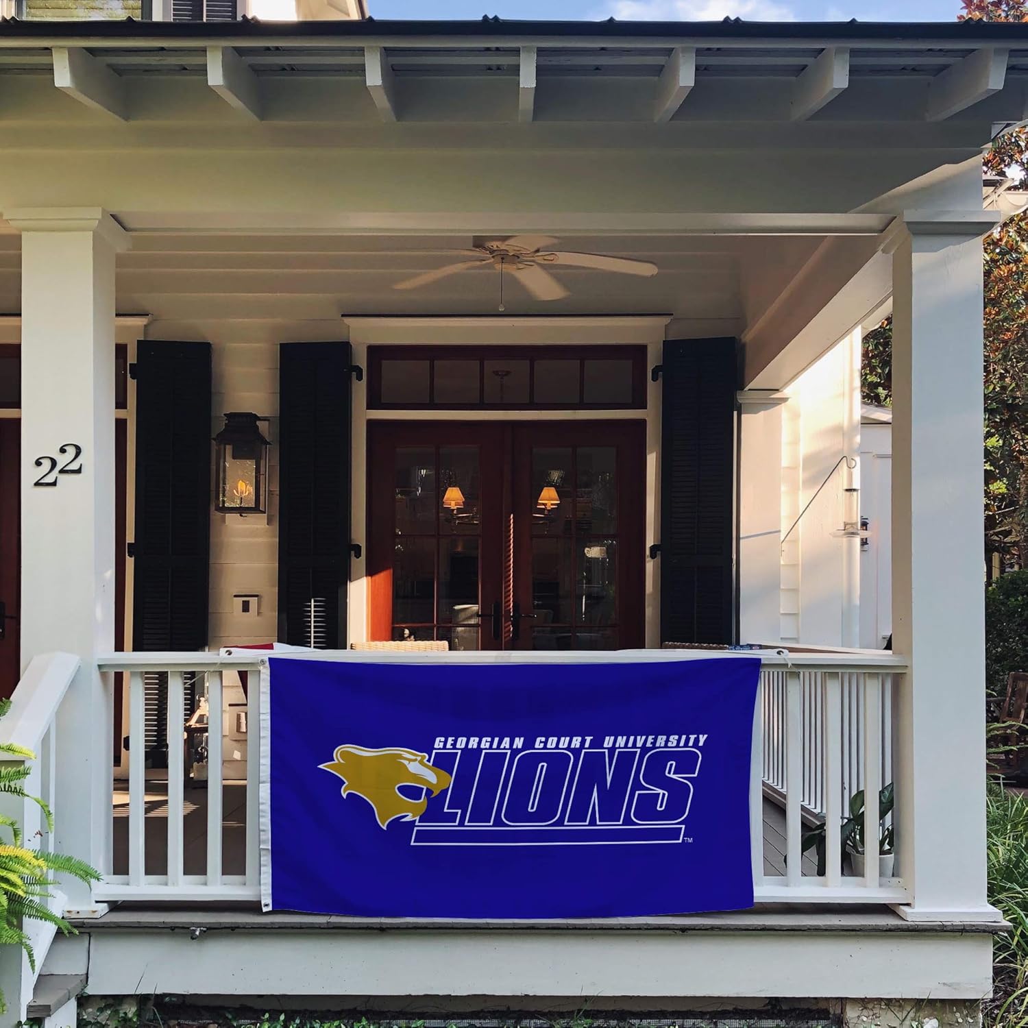Desert Cactus Georgian Court University GCU Flag - 3 x 5 Feet Lions Banner, Indoor/Outdoor Durable Fabric, 100% Polyester Design (Style 1)