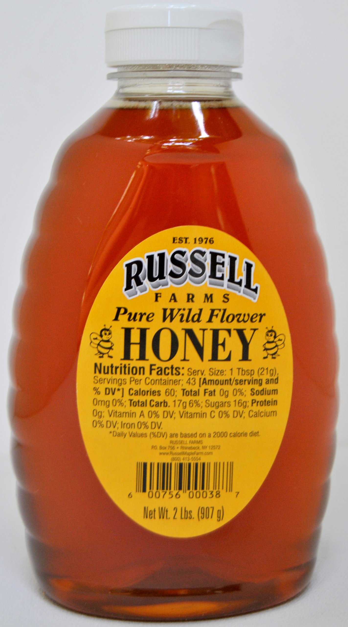 Pure Wildflower Honey - 32 oz (2 bottles)