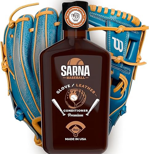 Glove Leather Conditioner - Use on Baseball Gloves, Softball Gloves, and Other Leather Sports Equipment - Made in USA
