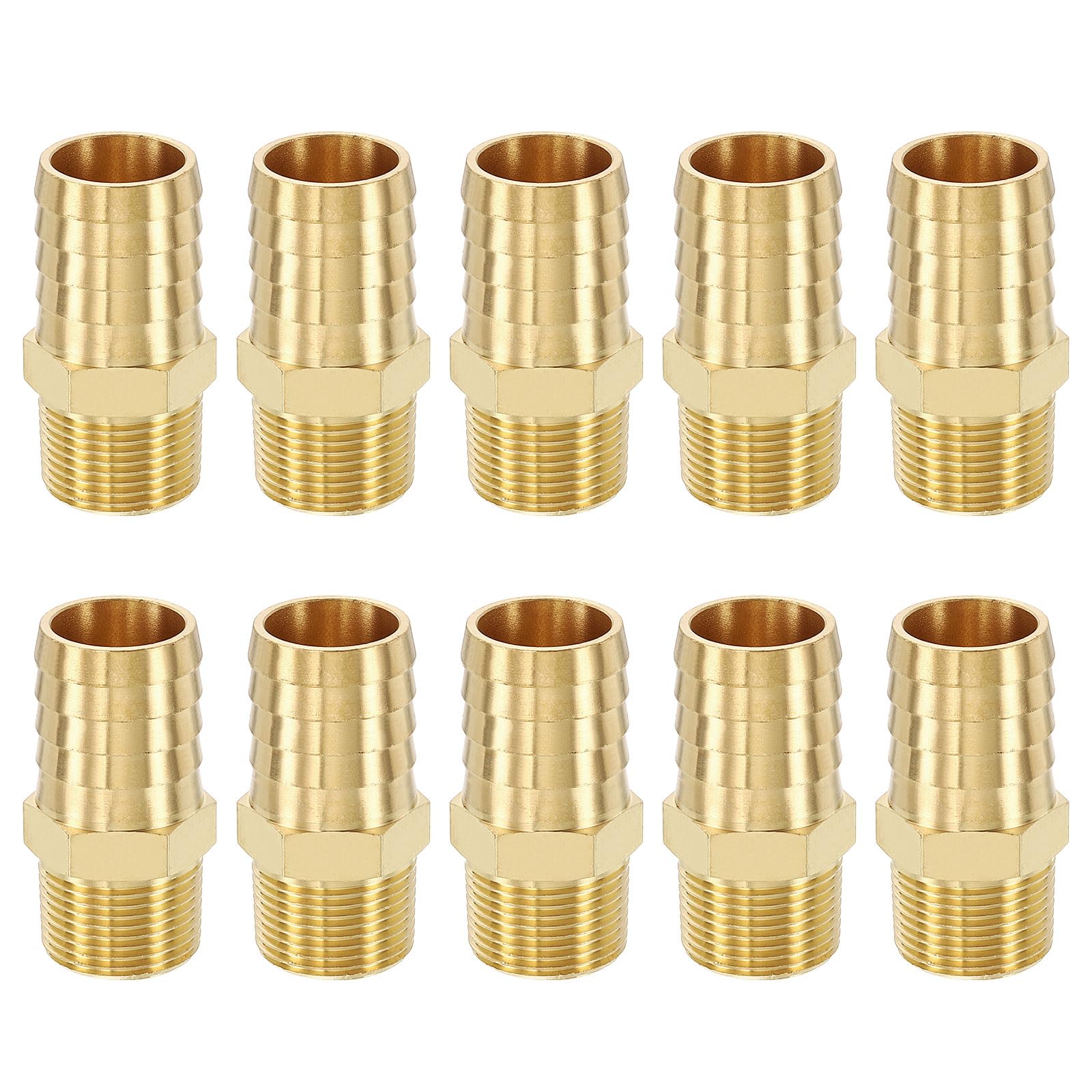 Adaptador de latón para manguera anticorrosivo y hermético de 1" a 3/4" NPT para embarcaciones