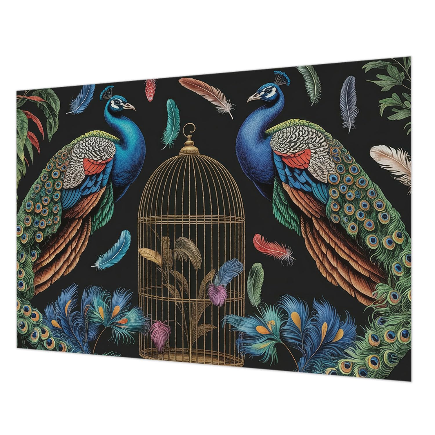 Papier peint paons exotiques haute qualité Tulup grand format mural 312x219