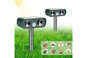 2-Pack Solar Ultrasonic Animal Repeller