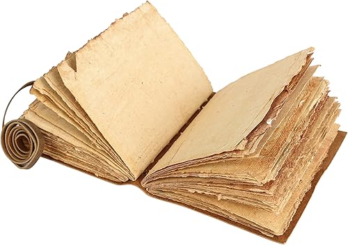 Miniatura 5 de KomalC Diario de cuero vintage para mujeres y hombres, 8 x 6 pulgadas, antiguo hecho a mano, con borde de cubierta vintage, cuaderno de bocetos de