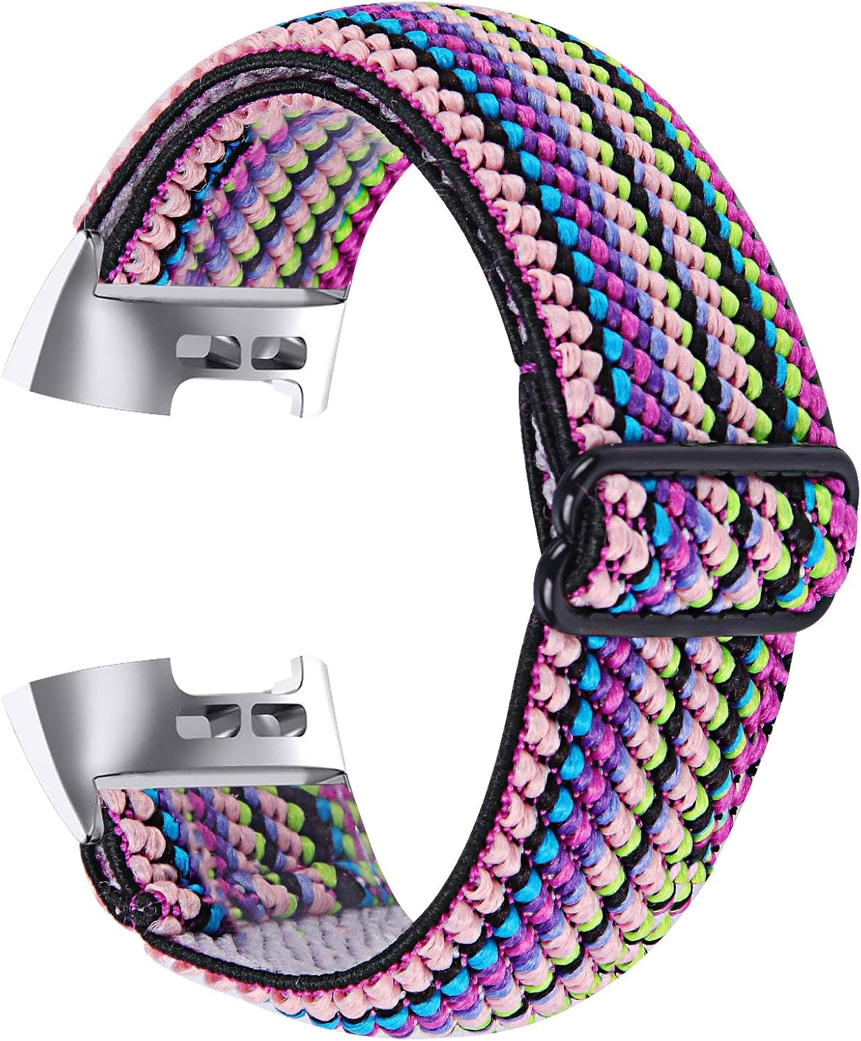 Triblanc Compatible with Fitbit Charge 3/Charge 4 Nylon Soft Strap Stretchy Elasticity Replacement Band for Fitbit Charge 3 / Charge 4 - Image 3