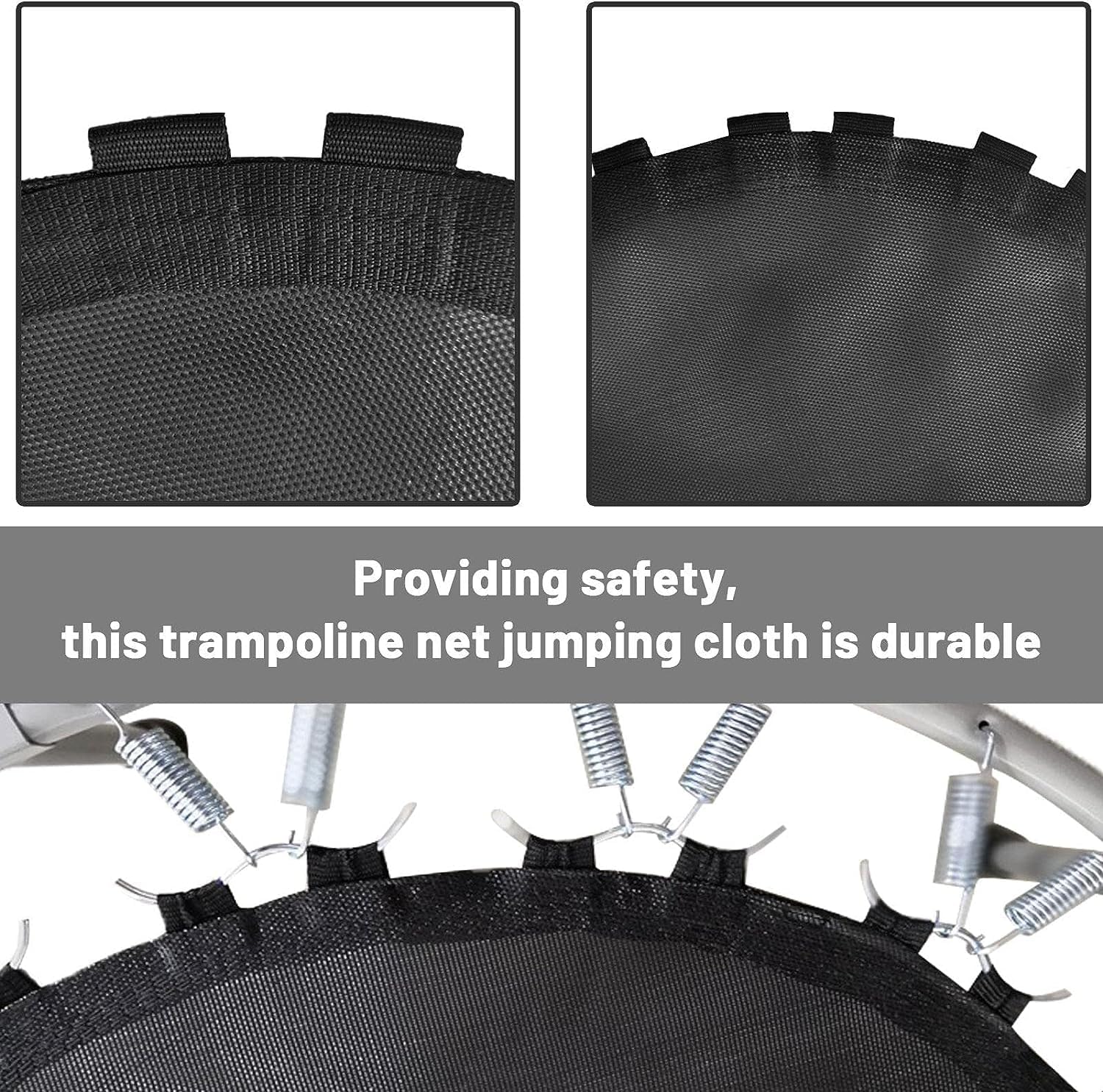 Trampoline Padding Replacement Trampoline Mat with V-Hooks, Rechange Bounce Mat for Indoor Outdoor