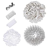 Vista 104 de CQRobot JST EL 4.5 mm de paso 2 pines conector electrónico IC macho, enchufes hembra carcasa y kit de terminales de crimpado en T macho/hembra. 50