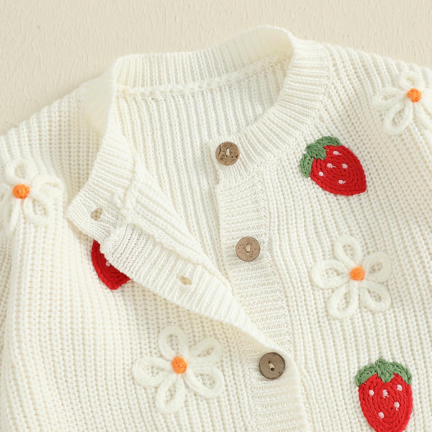 Newborn Infant Baby Girl Cardigan Button Down Knit Sweatshirt Toddler Lightweight Sweater Easter Spring Outfits - Image 6