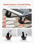 VEVOR Push Cart pliable Dolly, 330 lbs Capacité de charge, pliant plate-forme camion avec roues pivotantes, déplacement plate-formes à main camion à plat, Space Poignée de sauvegarde pour un stockage facile 29 x 18.9 x 32.5 dans