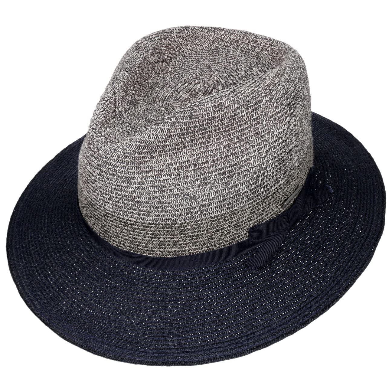 Stetson Contrast Brim Cappello di Paglia Toyo Stile Traveller Protezione UV 40 Unisex Primavera Estate