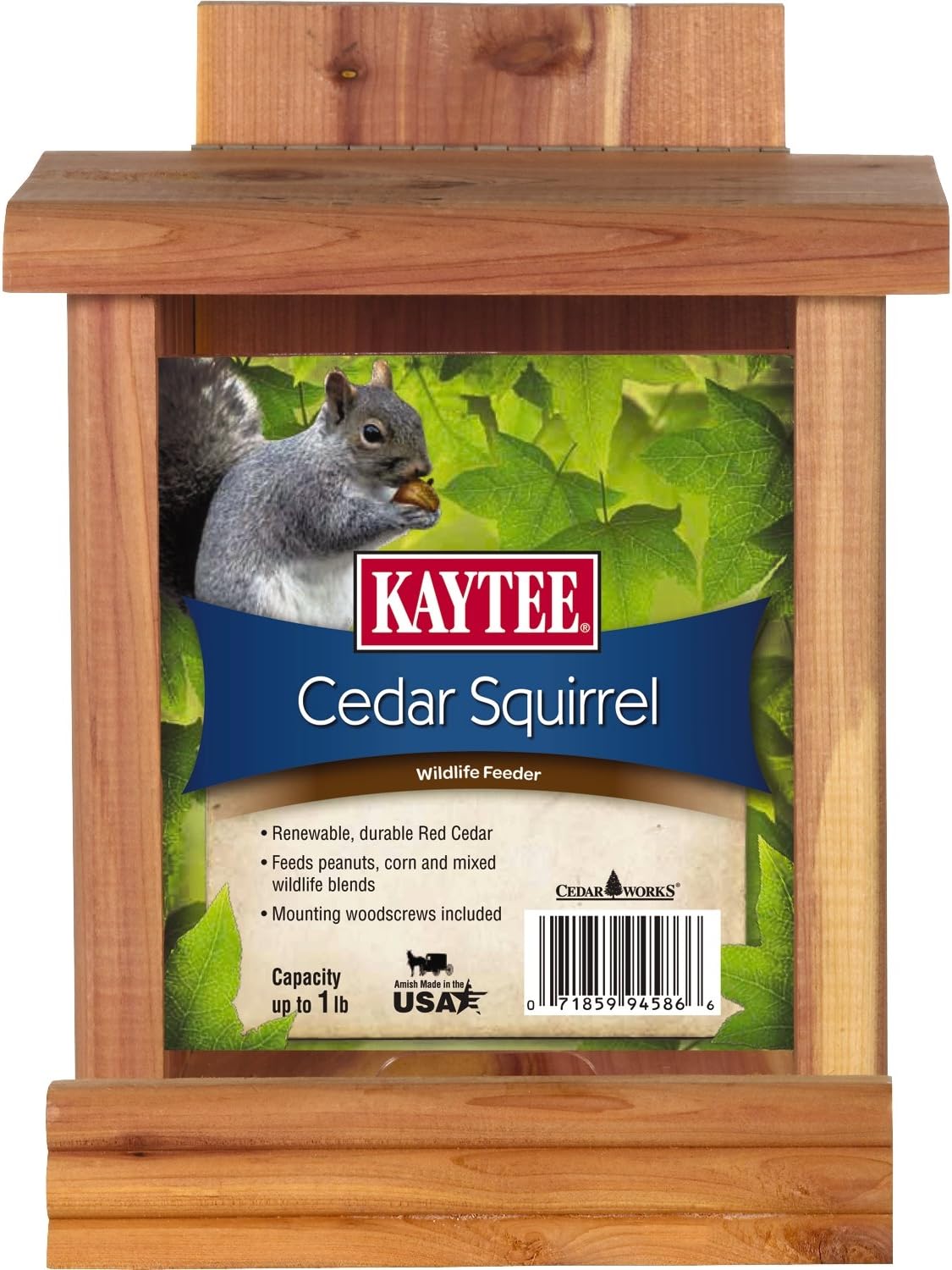 Kaytee Cedar Squirrel Feeder