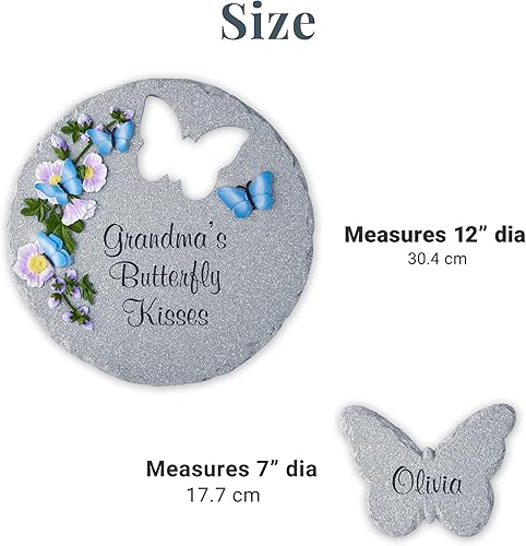 Miniatura 7 de Let's Make Memories Decoración de jardín personalizada, piedra de jardín personalizada, para interiores y exteriores, para mamá o abuela, para ella,