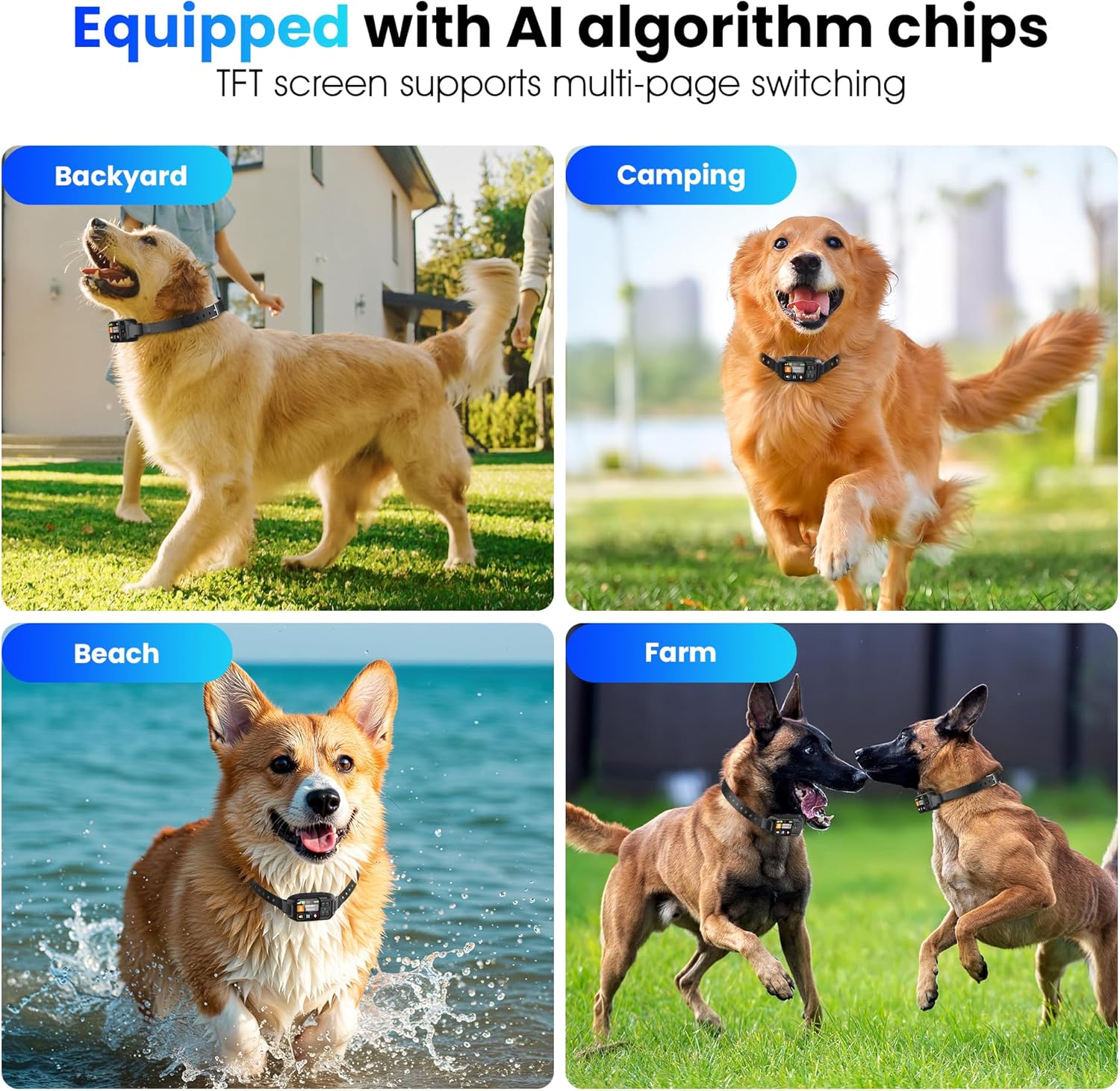 GPS Wireless Dog Fence System,Invisible Fence for Dogs with GPS Collar,Wireless Electric Dog Fence for Large & Small Dogs– Adjustable Boundary Collar,Waterproof & Rechargeable,Large Yard & Outdoor Use