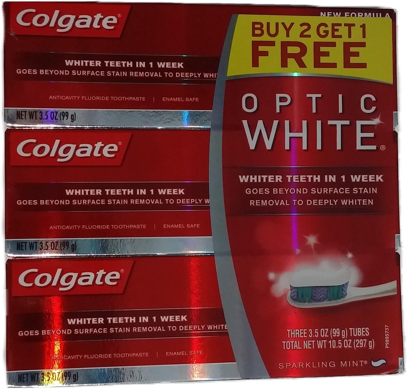 Toothpaste, Sparkling Mint, 3.5 Ounce (Pack of 3)