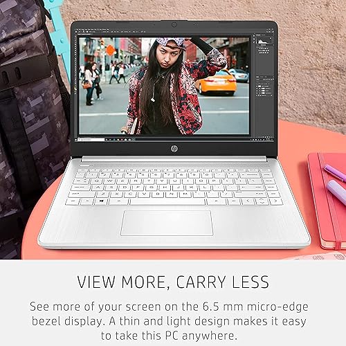 Miniatura 5 de HP Laptop 14 para productividad y entretenimiento, pantalla FHD de 14 pulgadas, 16 GB de RAM, SSD de 1 TB, procesador AMD Ryzen 3 de hasta 3.5 GHz,