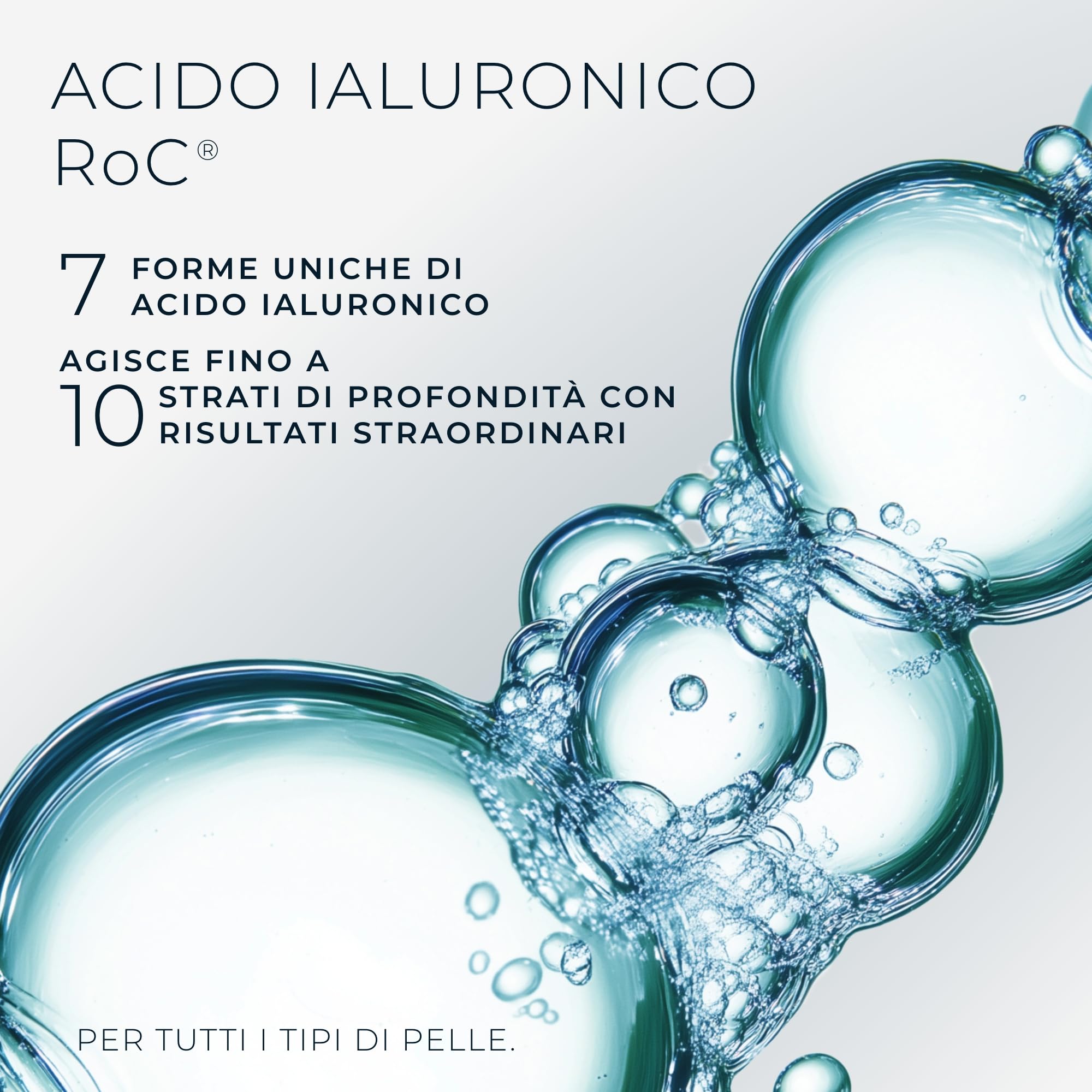 RoC Hydra+ Hyaluronic Siero Idratante Stick | Peptidi & Acido Ialuronico/Cura della pelle per il viso | 30 g