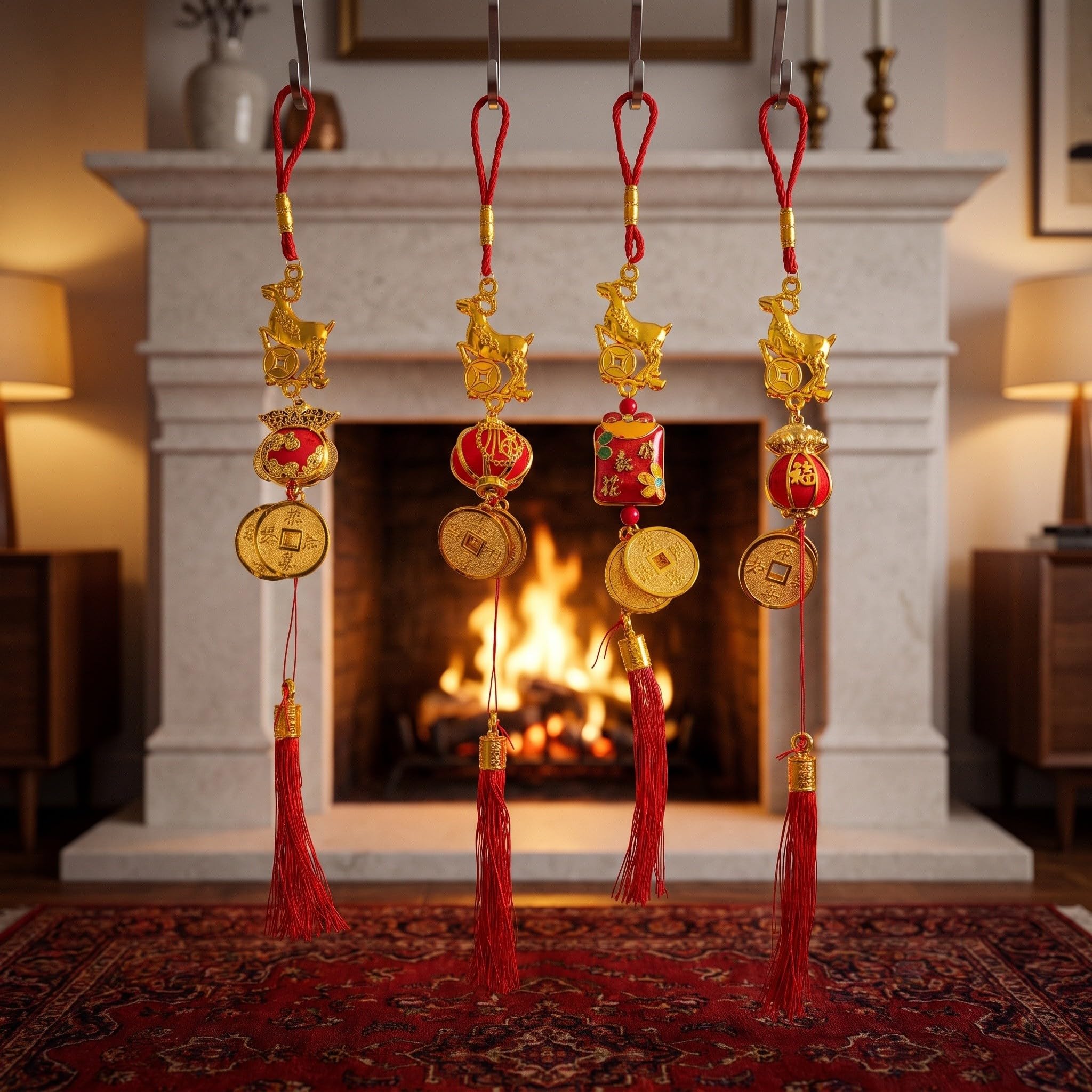 Zerodeko 10 pezzi di decorazioni a nodo per il Capodanno cinese -