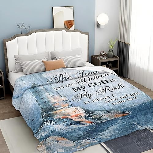 Miniatura 187 de Tijuboni Manta con diseño de tortuga marina y océano, regalos náuticos para mujeres, hombres, niñas, niños y adultos, manta de franela suave para