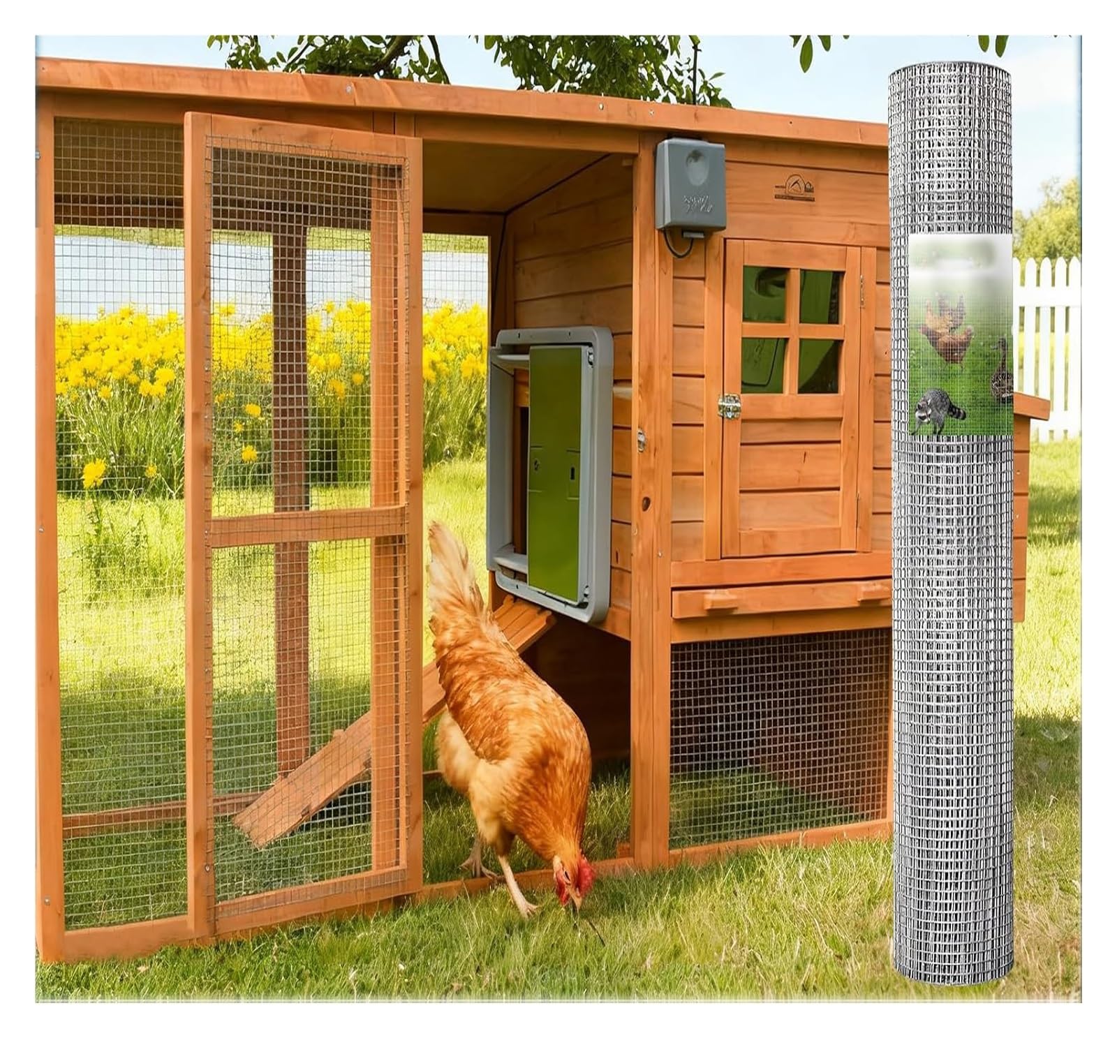 ZCXMNL 304 Stainless Steel Hardware Cloth 6mm Hole Chicken Wire Fencing, Welding Garden Plant Supports Welded Metal Poultry Animal Netting Cage Screen(1.5x5m)