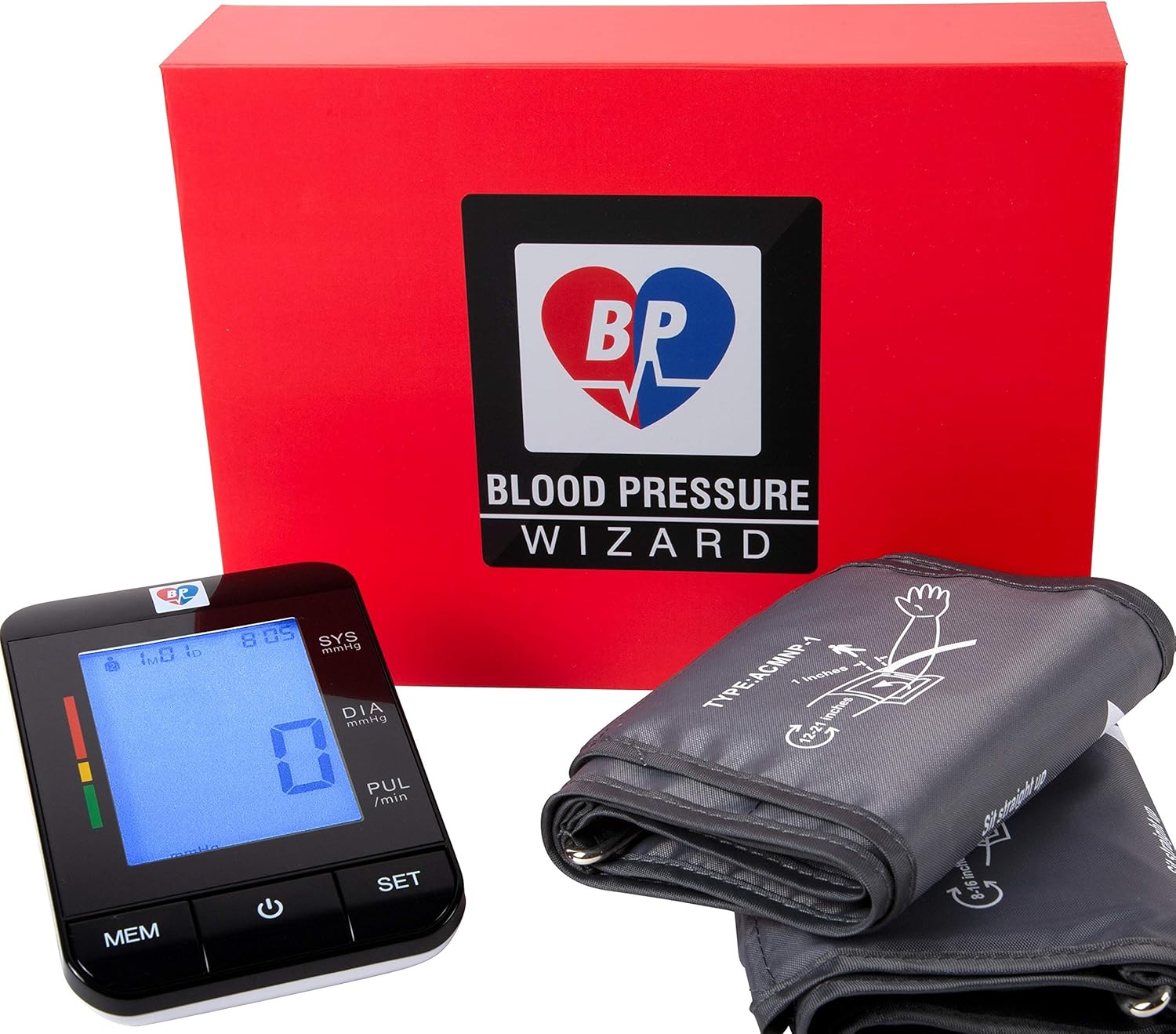 Blood Pressure Monitor with Regular & Extra Large Cuff