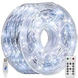 Fairy Lights, 66 FT 200 LED USB Power String Lights with Remote, 8 Modes Waterproof Copper Wire Lights for Home Indoor Party Tree Yard Christmas Decorations (Cool White)