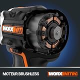 Worx WX352 20V 2.0Ah 2 Bat Brushless Hammer Drill - 7