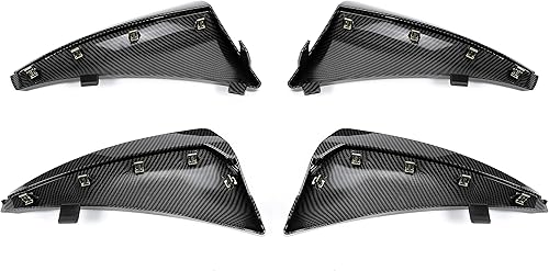 Miniatura 7 de KUAFU 4 guardabarros delanteros y traseros compatibles con Chevy Chevrolet Corvette C8 2020-2023, repuesto para 84263453 84263457 aletas de barro,