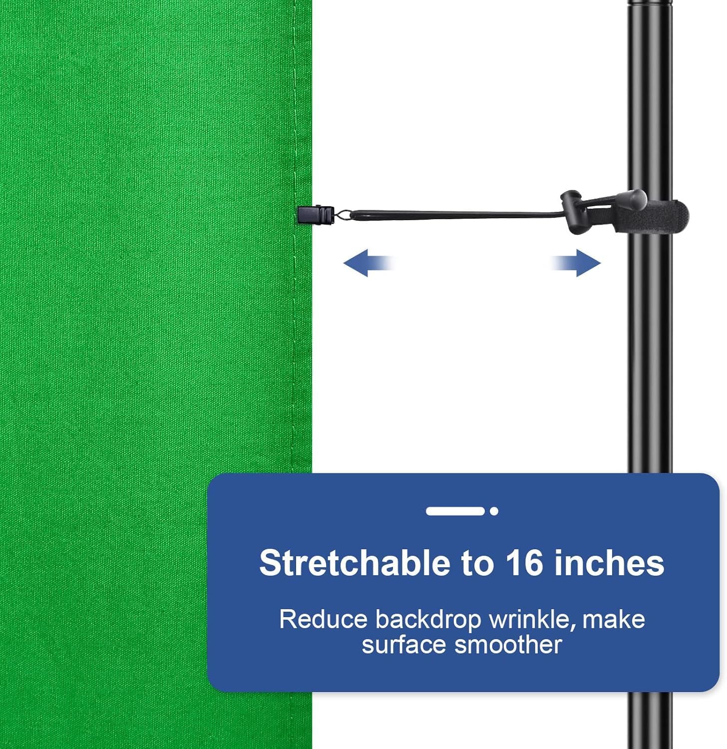 EMART Toile de Fond Verte de 3 x 3m Greenscreen Pliable et Lavable