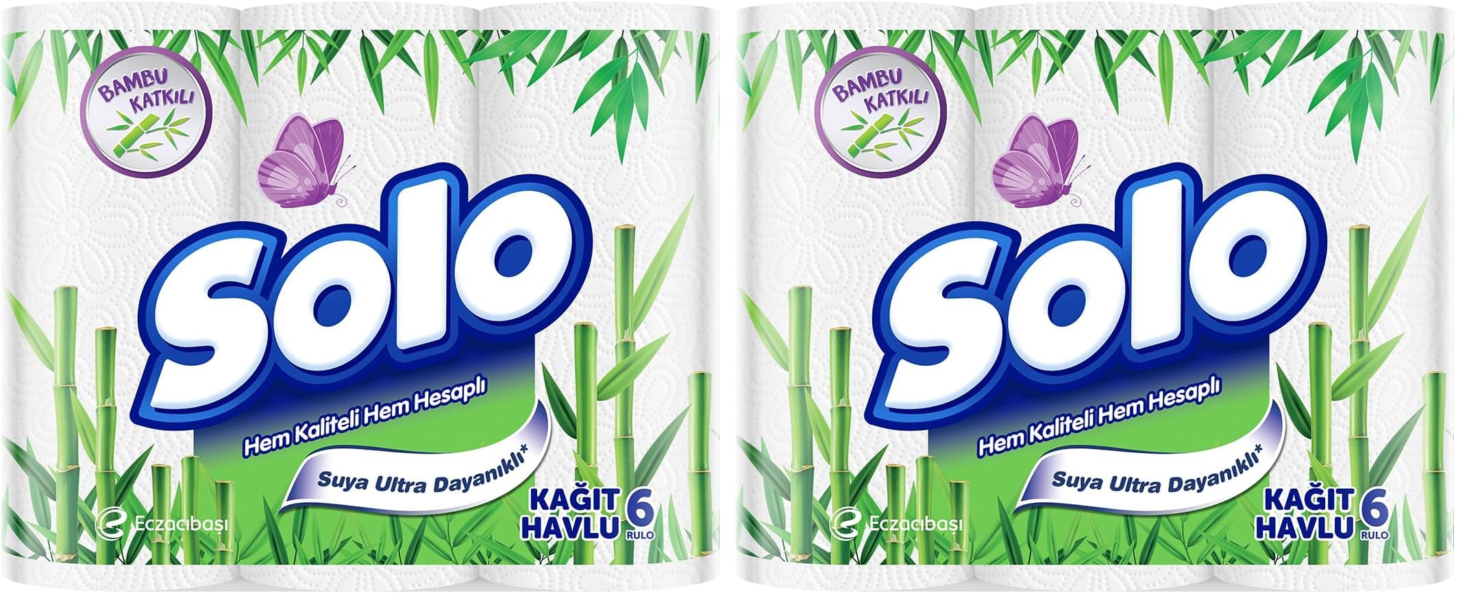 SOLO Bambu Kağıt Havlu 6'lı (2 paketi)