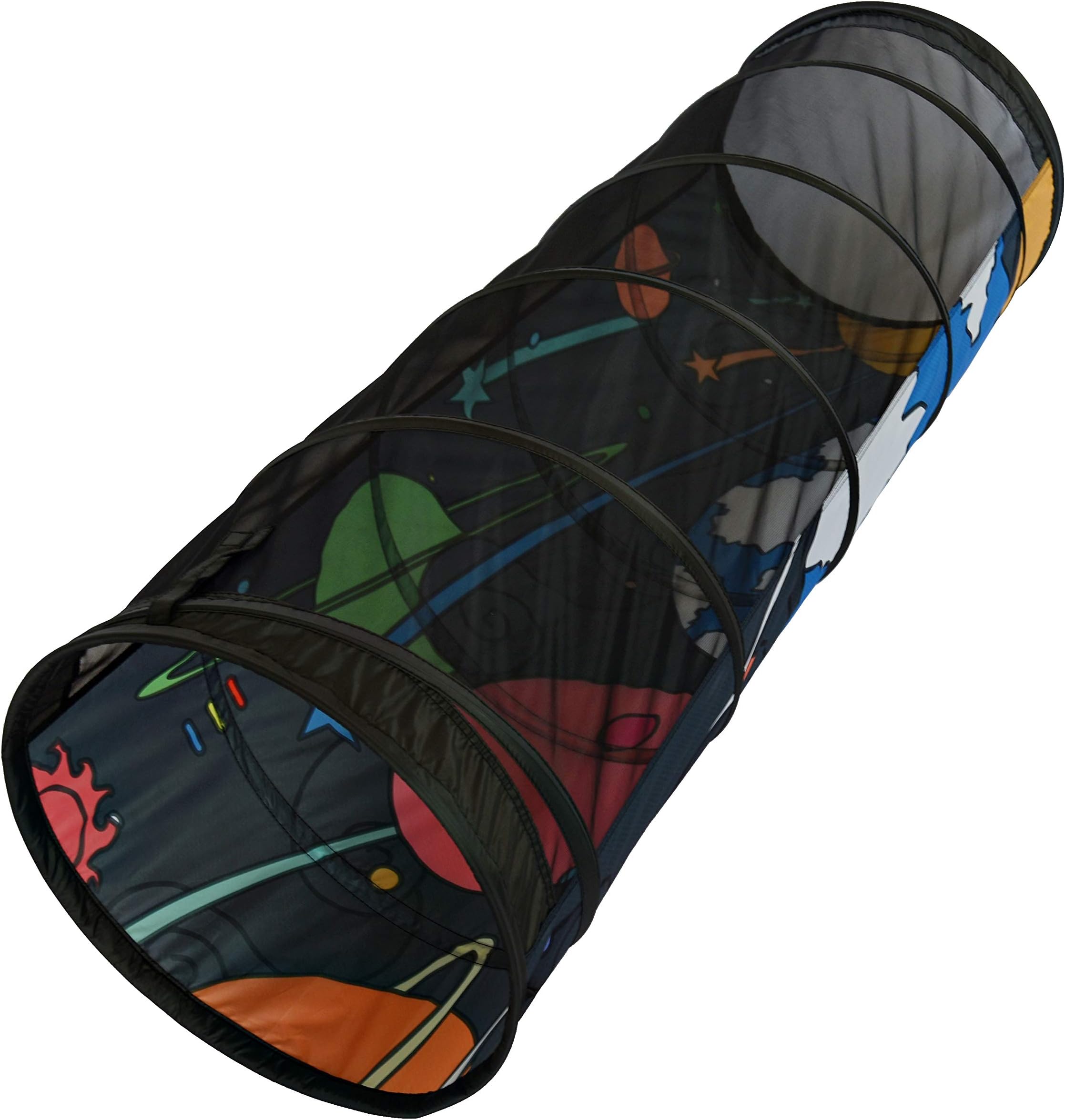 NARMAY® Play Tunnel Space Travel Pop Up Tunnel for Kids Indoor / Outdoor Crawl - 19 in dia × 58 in L(48 cm dia × 148 cm L )