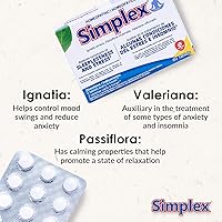 Vista 2 de Nartex Tabletas sedantes homeopáticas Simplex, 60