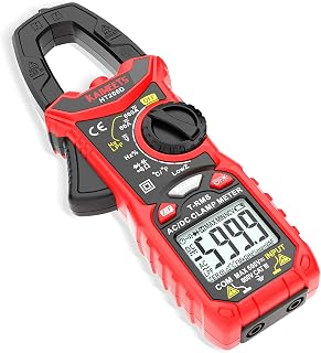 KAIWEETS HT206D True RMS Clamp Meter 6000 Counts - AC/DC Current Voltage Tester, Auto-Ranging Multimeter w/ NCV, Temperature, Capacitance