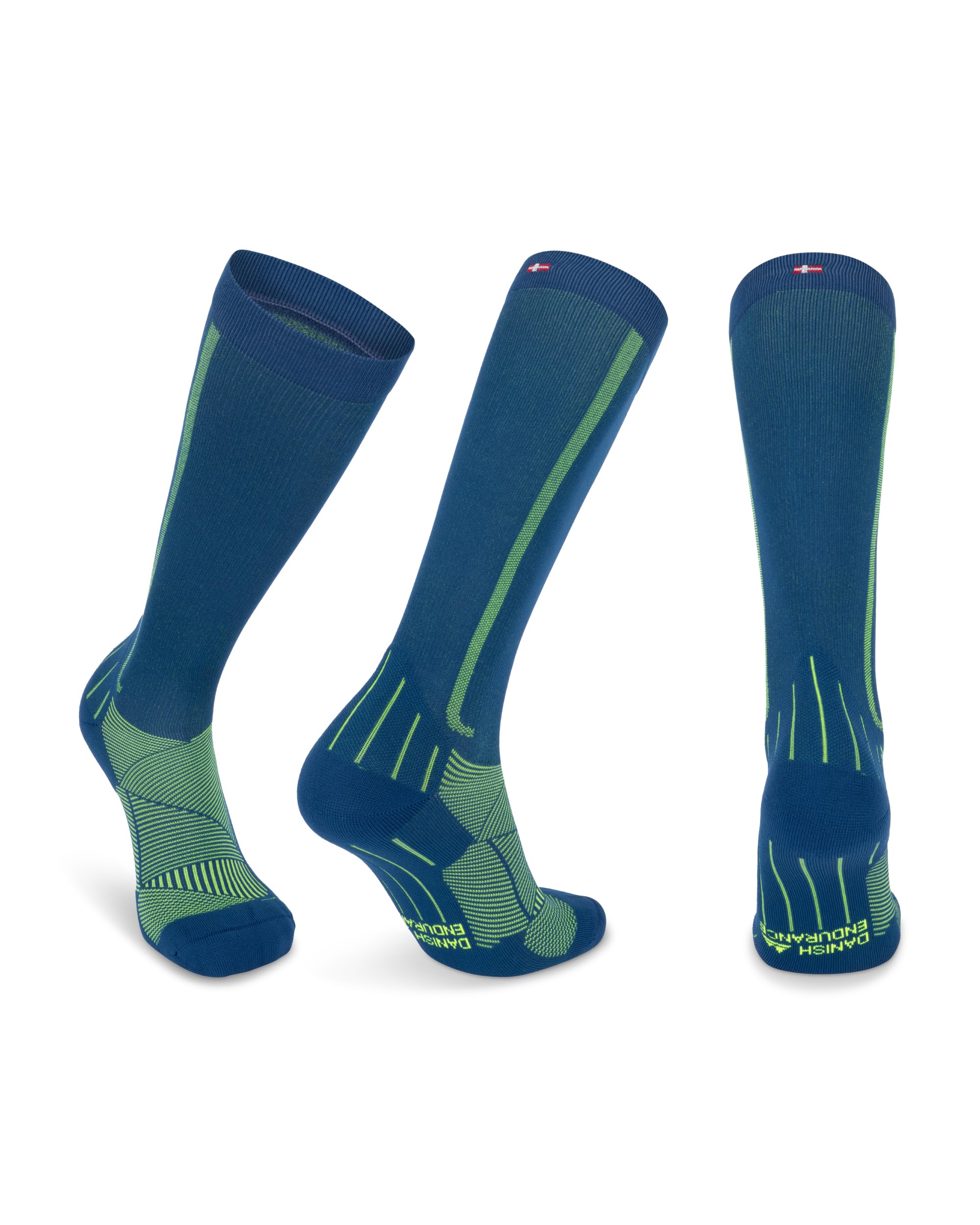 DANISH ENDURANCE21-26 mmHg Compression Socks | Graduated Support & Faster Recovery | Running & Travel | Unisex 1–2 PairsOEKO-TEX STANDARD 100