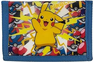 Pokémon Pikachu - Lightning Strike! Card & Coin Tri-Fold Boy’s Wallet
