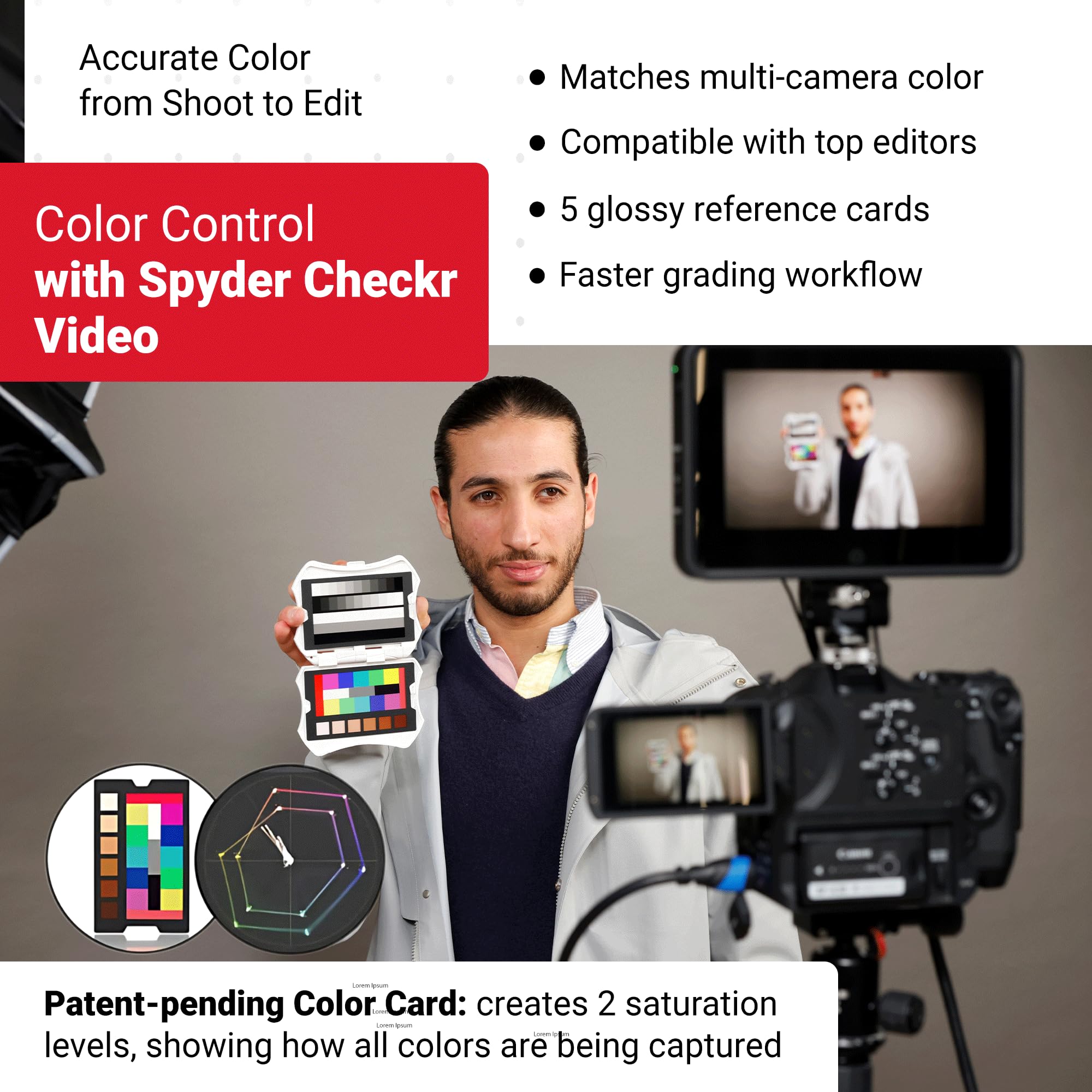 Amazon | Datacolor Spyder Checkr Video – ビデオカラーツール 特許