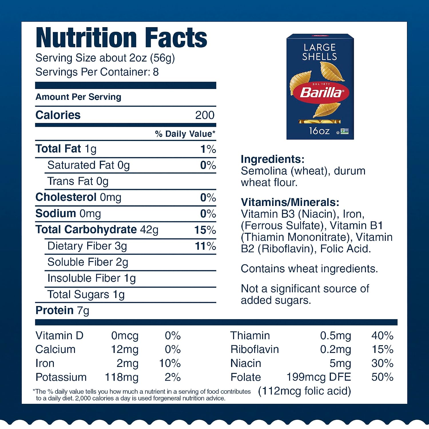 Barilla Large Shells Pasta, 16 Oz